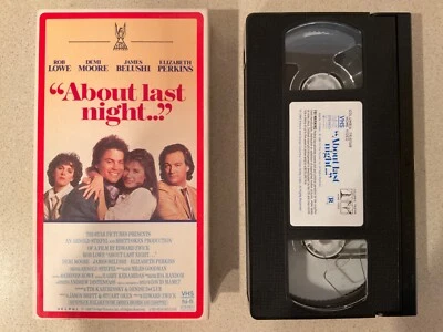 About Last Night... (VHS, 1987) Rob Lowe, Demi Moore Foto 1 de 3