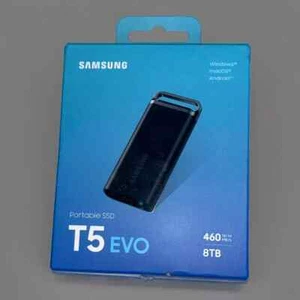 SEALED SAMSUNG T5 EVO Portable SSD 8TB USB 3.2 Gen 1 External Solid State Drive - Picture 1 of 3