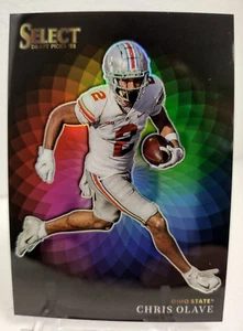 CHRIS OLAVE SSP 2022 Panini Select Draft Picks COLOR WHEEL ROOKIE CASE HIT OSU - Picture 1 of 2