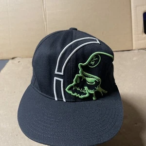 Metal Mulisha Hat Cap Mens Black S/M Flexfit Distressed Look - Picture 1 of 6