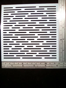 Lignes géométriques pochoir gaufrage scrapbooking fabrication de cartes encre peinture aérographe #C - Photo 1 sur 6
