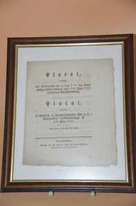 Antike Urkunde - historische Bekanntmachung - Kopenhagen im April 1829 - Bild 1 von 8