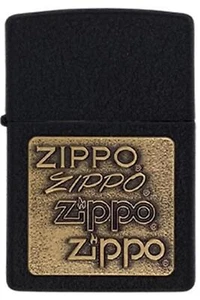 Briquet Zippo 362 Logo Black Coupe-Vent Mixte Métal Black - Picture 1 of 4