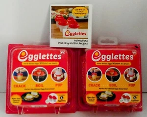 Egglettes, Hard-Boiled Eggs Without Shell,  Includes 4 Egglettes/Pk Lot of 2 - Picture 1 of 5