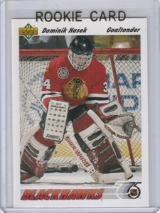 DOMINIK HASEK ROOKIE CARD Hockey 1991 Upper Deck RC Chicago Blackhawks! - Picture 1 of 2
