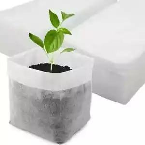 20x Plant Grow Bags Biodegradable Non-woven Fabric Nursery Bag Seedling Pot - Picture 1 of 6