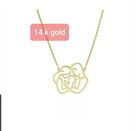 Family Pandant Chain 14 K Gold Necklace - Easter Offer Gift 