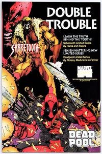 Print Ad 1993 Deadpool Sabretooth Marvel Comic X Men Original Promo Poster Art - Picture 1 of 4