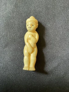 SELTEN 18. JAHRHUNDERT EDO SEHNSÜCHTIGER NETSUKE MANN HOCHDETAILLIERT 8,1 gms - Bild 1 von 8