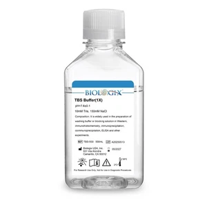 Biologix® TBS Buffer (1×), PH7.6, 500mL/ Bottle, 10 Bottles/Case - Picture 1 of 9
