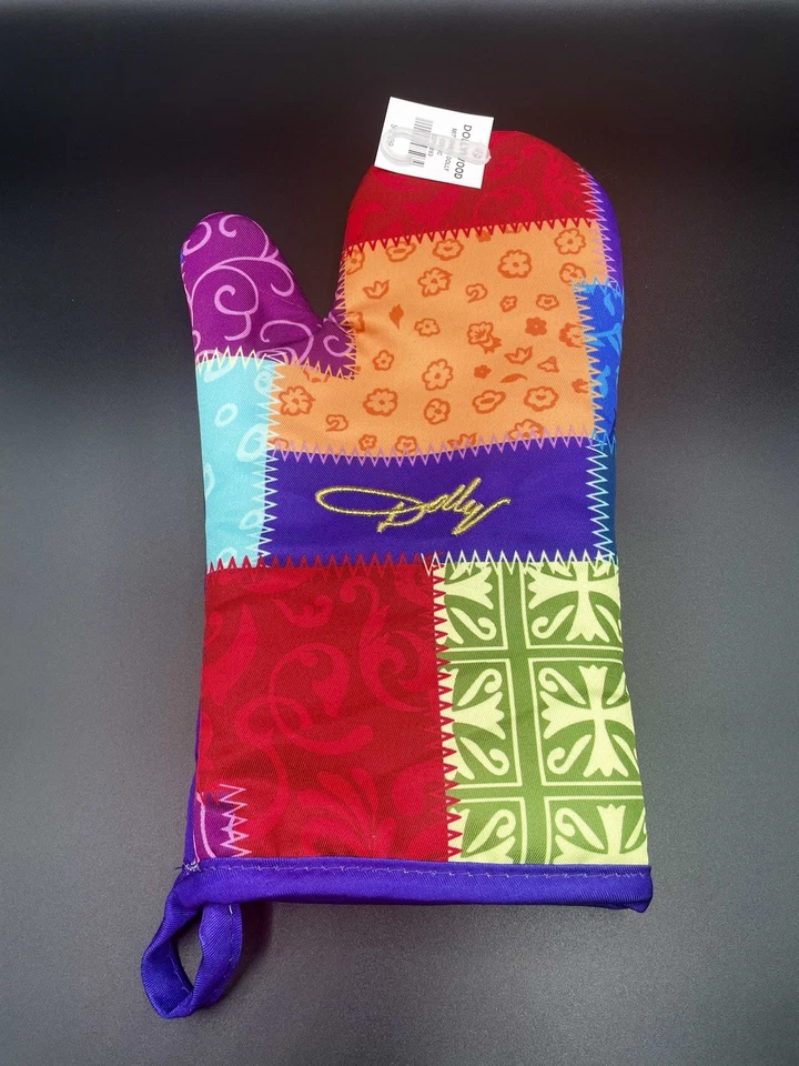 NEW! Coat of Many Colors Oven Mitt Dolly Parton Dollywood - Image 1 of 2