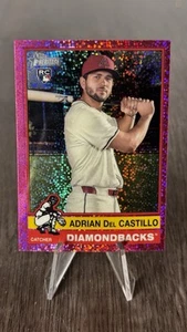 2025 Topps Heritage - Adrian Del Castillo #270 Chrome Pink Sparkle Refractor - Picture 1 of 2