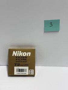 Nikon 72mm Transparent Filter L37C for SLR Cameras - SHIPS FAST Looks Excellent - Picture 1 of 4