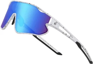 DUCO Kids Sunglasses common, 01-white Black Frame Temple Revo Blue Lens - Picture 1 of 5