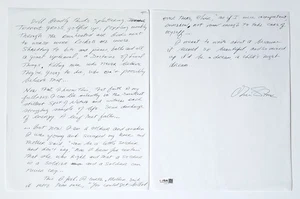 Oliver Stone director REAL carta escrita a mano y firmada certificado de autenticidad JSA autografiada - Imagen 1 de 3