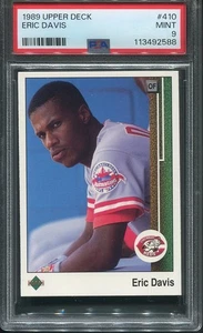 1989 Upper Deck Set Break #410 Eric Davis PSA 9 MINT - Picture 1 of 2