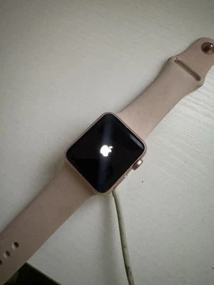 Apple Watch Series 1 38mm Rose Gold Aluminum Case with Pink Sand Sport Band - Image 1 of 4