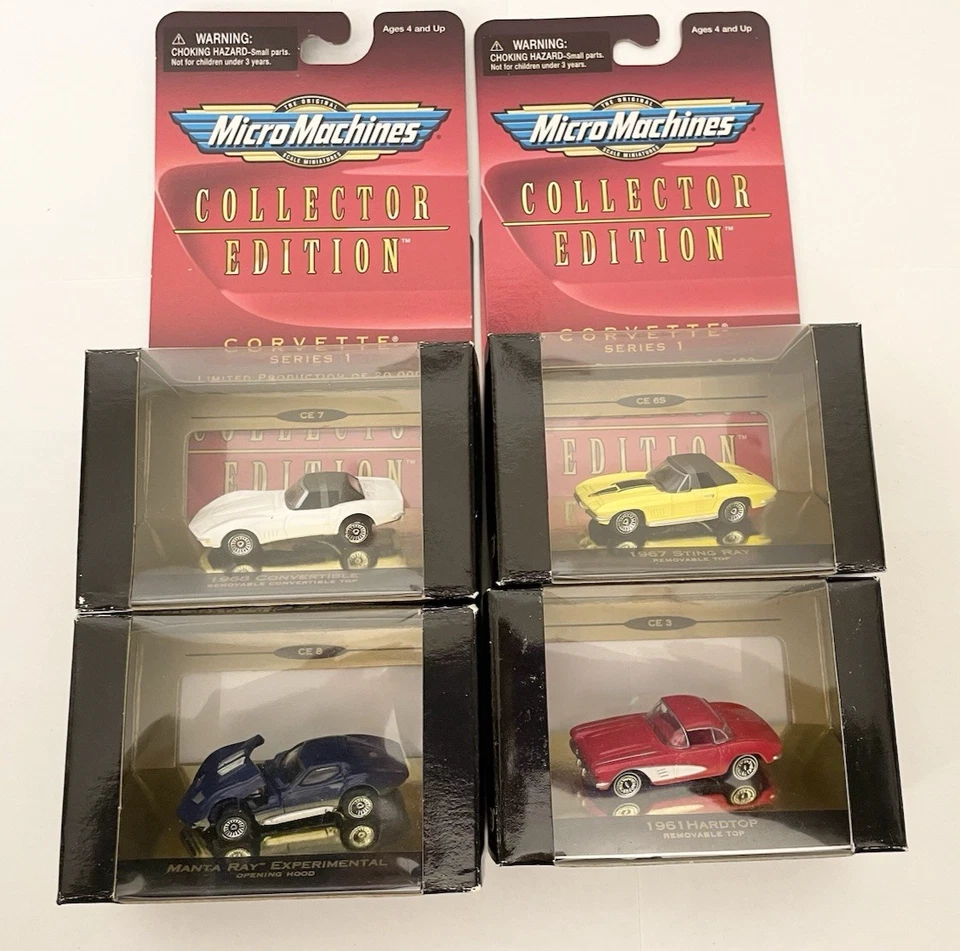 Micro Machines Collector Edition Corvette Series 1967 Sting Ray Yellow Mm16