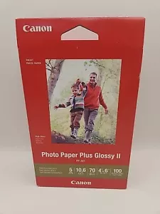 Photo Paper Plus Glossy II PP301 5x7 100 Sheets Cannon - Picture 1 of 2