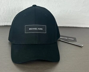 Michael Kors Men's Black Baseball Cap / Hat Logo Adjustable Strap One Size NWT - Picture 1 of 12