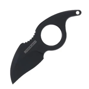 Rough Ryder Cardinal Fixed Knife 2" Black 8Cr13Mov Steel Blade Stainless Handle - Picture 1 of 3