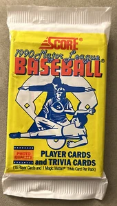 1990 Score Pack Dave Martinez Expos (Top) Lenny Webster Twins Rookie RC (Back) - Picture 1 of 3