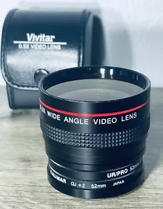 Vivitar 0,5x Video Unterwasser Objektiv Weitwinkel UR/Pro 52mm CY & Kalimar CU+2 - Bild 1 von 6