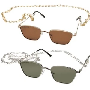Urban Classics Sunglasses Kalymnos With Chain Sunglasses Sun Protection UV 400 - Picture 1 of 13