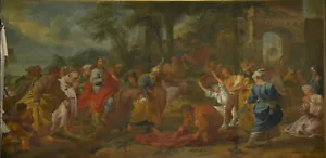 high quality oil painting handpainted on canvas " Entry of Christ into Jerusal " - Picture 1 of 1