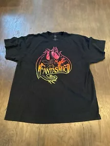 Vtg FANTASMIC DISNEYLAND 90s T-SHIRT S Dragon MALEFICENT Mickey Mouse SORCERER - Picture 1 of 3