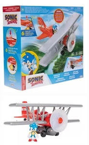 Sonic The Hedgehog Tornado Biplane Playset, Sonic, Spinning Propeller, Sounds 🆕 - Picture 1 of 12
