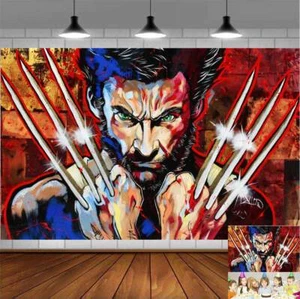 X-MEN Happy Birthday Backdrop Banner Vinyl Party Supplies 5*3ft - Picture 1 of 6