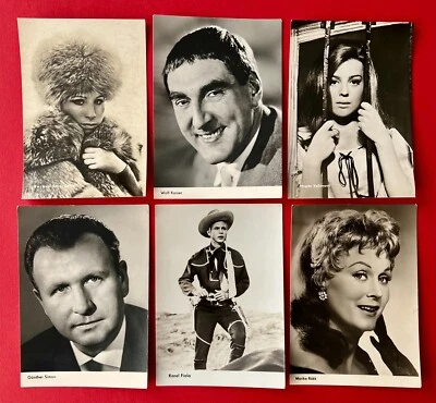 6 x Schauspieler Foto AK um 1965/71 Barbara Streisand, Wolf Kaiser   ( 157698 - Bild 1 von 2