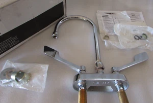 Delta 27C4955 - TECK Deck-Mount Lever Handle 2-Hole Service Sink Faucet - Chrome - Picture 1 of 5