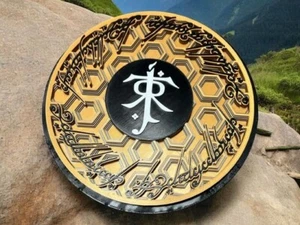 El Señor de los Anillos Un Anillo Mosaico 3D Arte de Pared - LOTR Decoración de Pared - Imagen 1 de 3