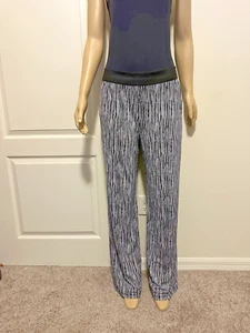 LADIES XL PERSEPTION CONCEPTS BLACK & WHITE STRIPED WIDE LEG PANTS - EUC - Picture 1 of 6