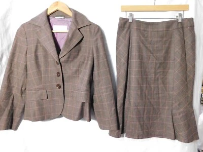 MAXMARA 100% LANA Falda Traje Talla US 6/10 Foto 1 de 4