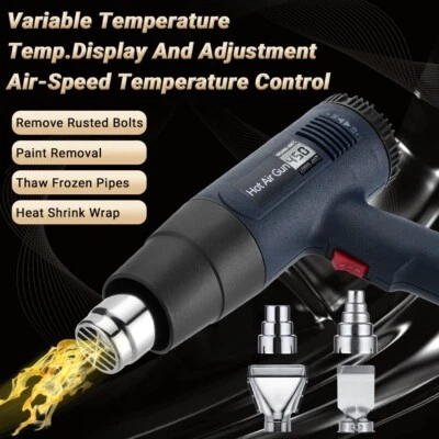 2KW Professional Hot Air Gun Heat Gun Variable Temperature Control Paint Remover - Image 1 of 4