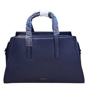 RADLEY Drapers Road Blue Leather Medium Zip Top Crossbody Grab Bag -New RRP £239 - Picture 1 of 7