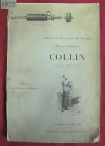 19Jh. 1837 ANTIKER FRANZÖSISCHER KATALOG MEDIZINISCHE CHIRURGISCHE INSTRUMENTE - COLLIN V.SELTEN - Bild 1 von 14