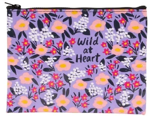 "Wild At Heart - Bolsa con cremallera - Azul Q / 9.25"" x 7"" (Totalmente Nuevo con Etiquetas) - Imagen 1 de 5