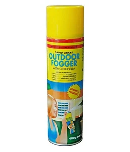 Outdoor Fogger With Citronella Mosquito Fly Dter Repellant David Gray 400g Midge - Picture 1 of 4