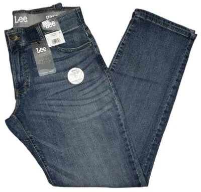 Lee #11375 NEW Men's Motion Flex Waistband Active Stretch Straight Taper Jeans - Image 1 of 3