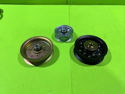 LAWNMOWERPARTSWORLD 3 Idler Pulley Deck 48" Kit For Husqvarna YTH23V48 YTH24V48 YTH24K48 YTH2348 48"