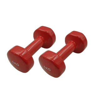 5kg x 2 Vinyl PVC Dumbbell Hand Weight - PVC Rubber Coated - Total 10kg - Picture 1 of 3