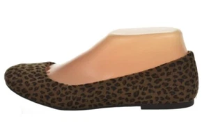 NEW Seychelles Womens Shoes Size 7 Brown Animal Print Ballet Flats Velvet Casual - Picture 1 of 6