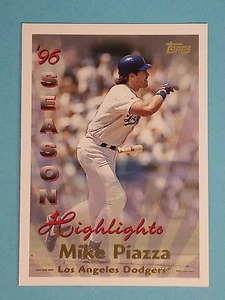 1997 Topps Season Highlights Mike Piazza Los Angeles Dodgers #104 ⚾ - Picture 1 of 2