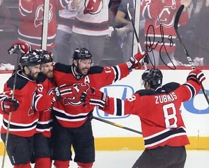 Dainius Zubrus autographed signed 8x10 photo NHL New Jersey Devils JAG - Picture 1 of 1