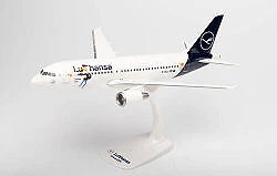 MODELLINO AEREO STATICO HERPA AIRBUS A319 LU LUFTHANSA VERDEN SCALA 1:100 - Immagine 1 di 4