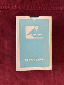 Vintage PAN AM Airlines Playing Cards 1970's Two Jokers Blue Box - Bild 1 von 8